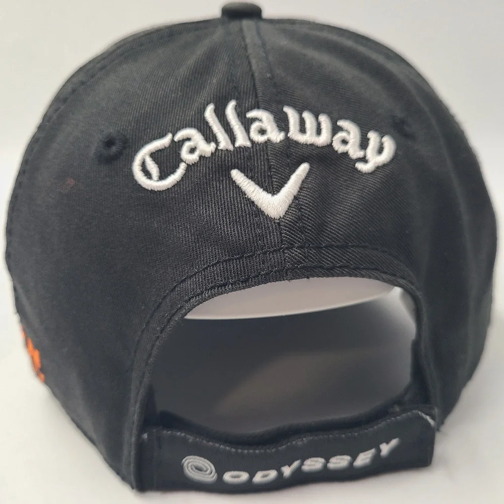 Callaway Hat Adjustable Black Orange FT Fusion Technology Tour i Series Golf Men